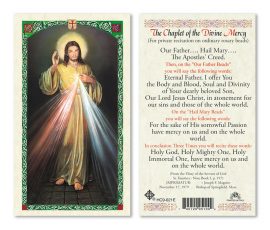 hc9-021e Divine Mercy Chaplet Holy Cards