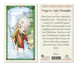 hc9-027e St. Christopher Holy Cards