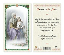 hc9-374e St. Anne Holy Cards