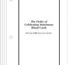 Marriage Ritual Cards