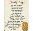 Family Prayer Bookmark