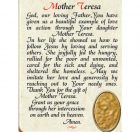 BK60MTHE Mother Teresa Bookmark