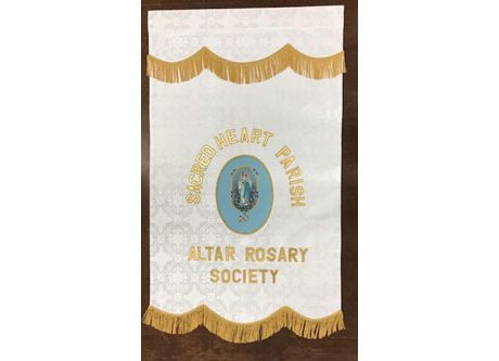 Our Lady of the Rosary Society Banner
