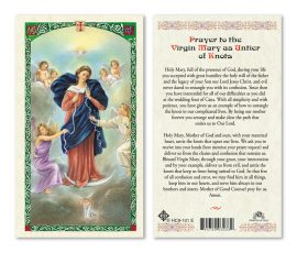 HC9-101E Mary Undoer of Knots Holy Cards