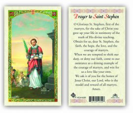 HC9-502E St. Stephen Holy Cards