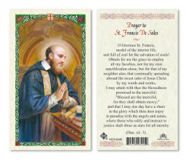 HC9-555E St. Francis de Sales Holy Cards