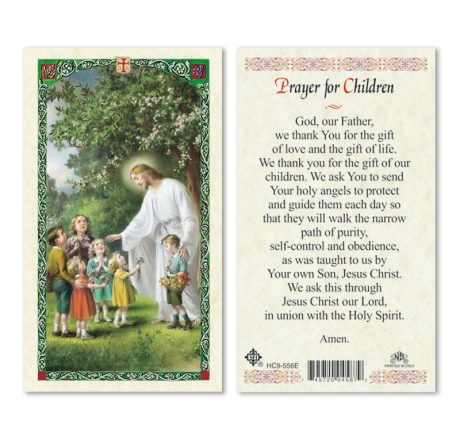 HC9-556E Prayer for Children Holy Cards