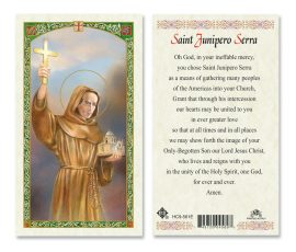 HC9-561 St. Juniper Serra Holly Card