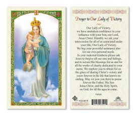 HC9-607E Our Lady of Victory Holy Cards