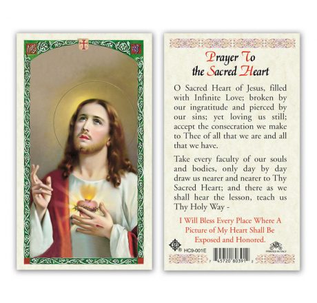 Sacred Heart Holy Cards