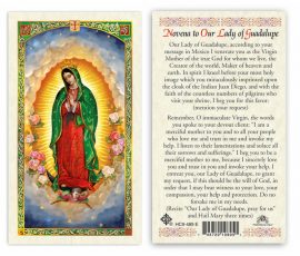 hC9-489e Our Lady of Guadalupe Holy Cards