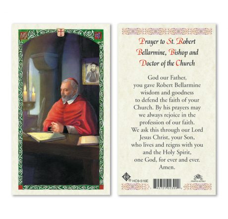 hC9-516e St. Robert Bellarmine Holy Cards