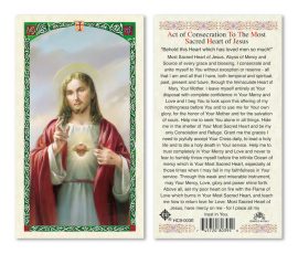 Consecration to the Sacred Heart Holy Cards