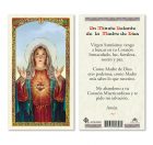 Spanish Immaculate Heart of Mary Holy Cards