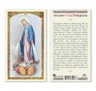 Spanish Our Lady of Miraculous Medal Holy Cards