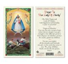 hc9-022e Prayer to Our Lady of Charity Holy Cards