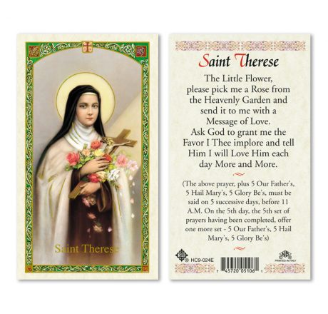 hc9-024e St. Therese Holy Cards