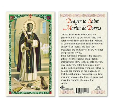 hc9-025e St. Martin de Porres Holy Cards