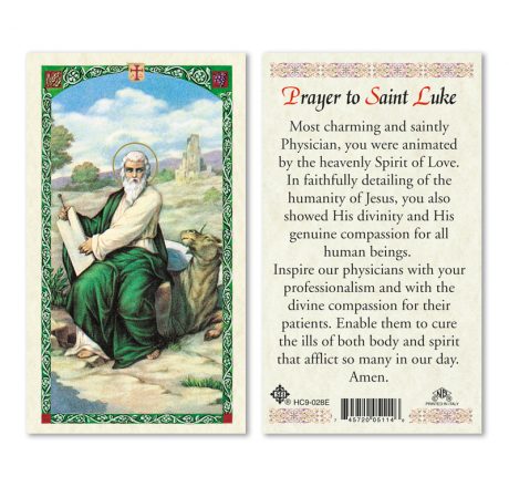 hc9-028e St. Luke Holy Cards