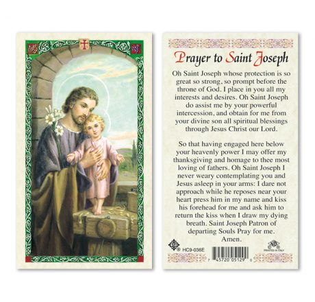 hc9-036e St. Joseph Holy Cards