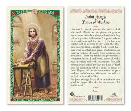 hc9-037e St. Joseph the Worker Holy Cards