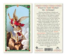 hc9-041e St. Michael the Archangel Holy Cards