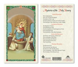 hc9-042e Rosary Holy Cards