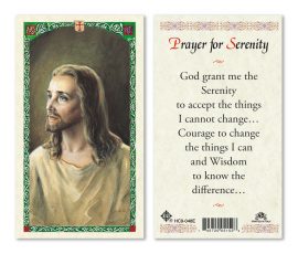 hc9-048e Serenity Prayer Holy Cards
