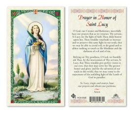 hc9-053e St. Lucy Holy Cards