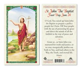 hc9-059e St. John the Baptist Holy Cards