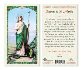 hc9-064e St. Martha Holy Cards