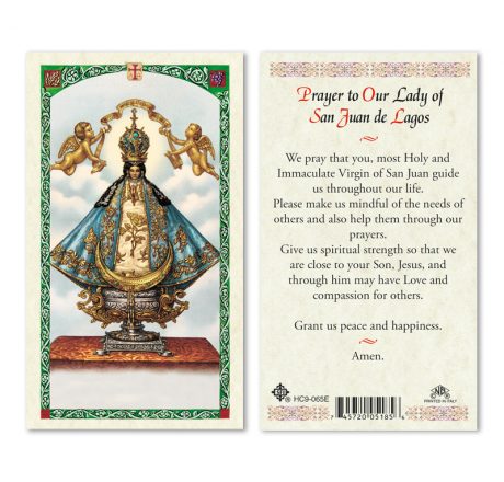HC9-065E Our Lady of San Juan Holy Cards