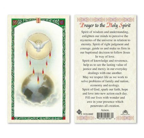 hc9-066e Holy Spirit Holy Cards