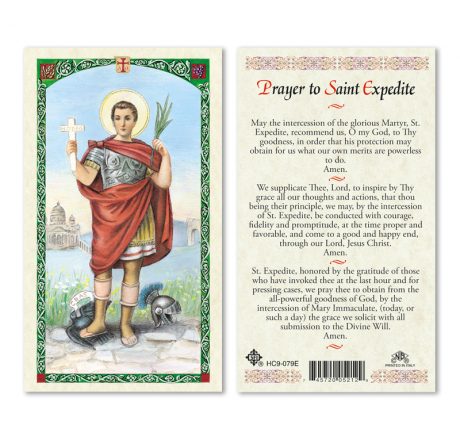 hc9-079e St. Expedite Holy Cards
