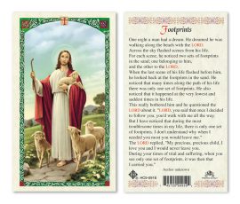 hc9-091e Footprints Holy Cards