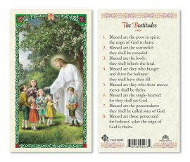 hc9-094e Beatitudes Holy Cards