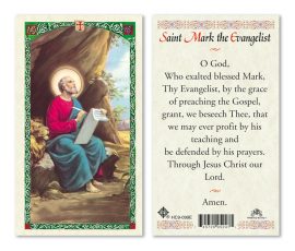 hc9-099e St. Mark Holy Cards