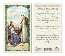 hc9-102e St. Monica Holy Cards