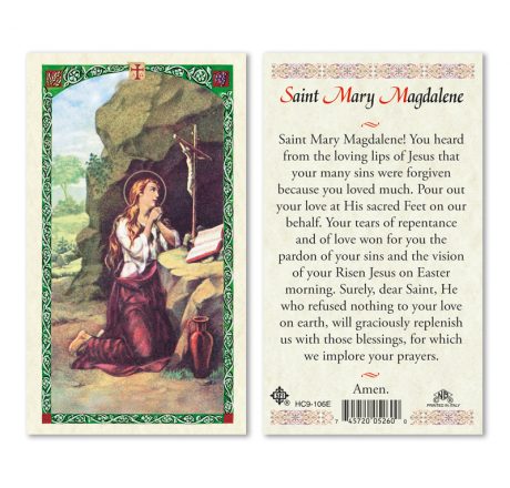 hc9-106e St. Mary Magdalene Holy Cards