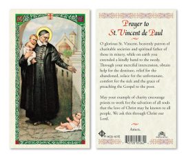 hc9-107e St. Vincent de Paul Holy Cards