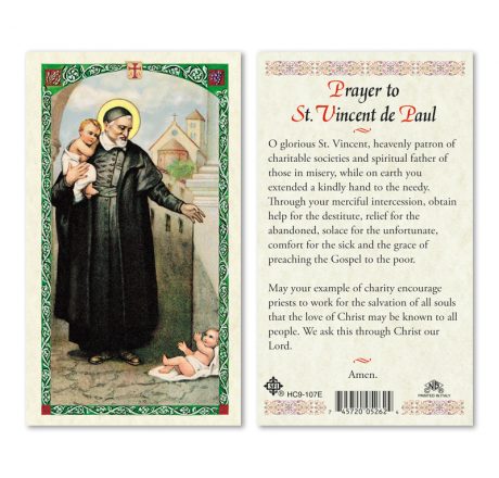 hc9-107e St. Vincent de Paul Holy Cards
