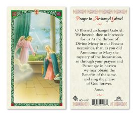 hc9-115e Archangel Gabriel Holy Cards
