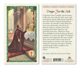 hc9-121e Prayer for the Sick Holy Card
