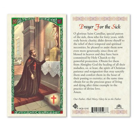 hc9-121e Prayer for the Sick Holy Card