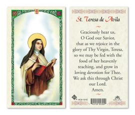hc9-131e St. Teresa Avila Holy Cards