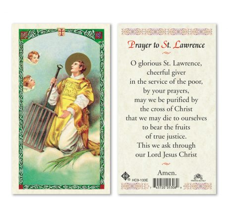 hc9-133e St. Lawrence Holy Cards