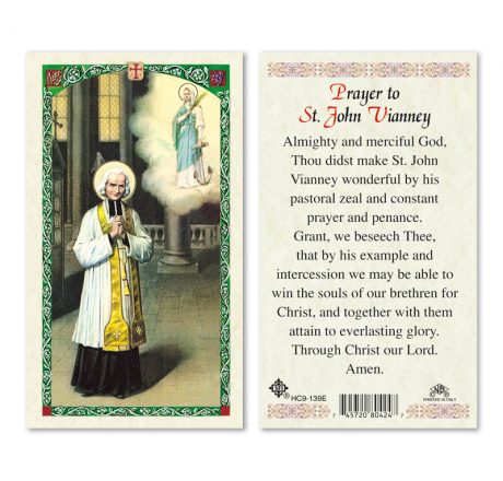 hc9-139e St. John Vianney Holy Cards