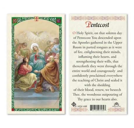 hc9-143e Pentecost Holy Cards