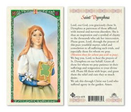 hc9-187e St. Dymphna Holy Cards