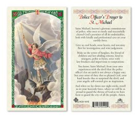 hc9-197e Police Officer's Prayer Holy Cards